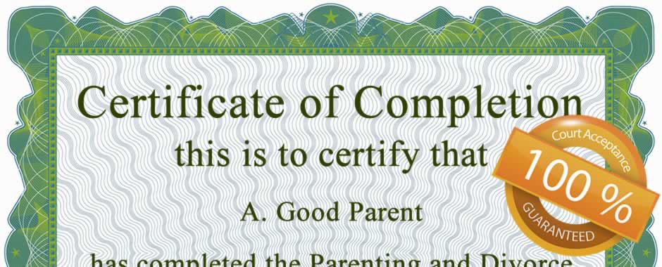 Parenting Classes for Divorce Certificate